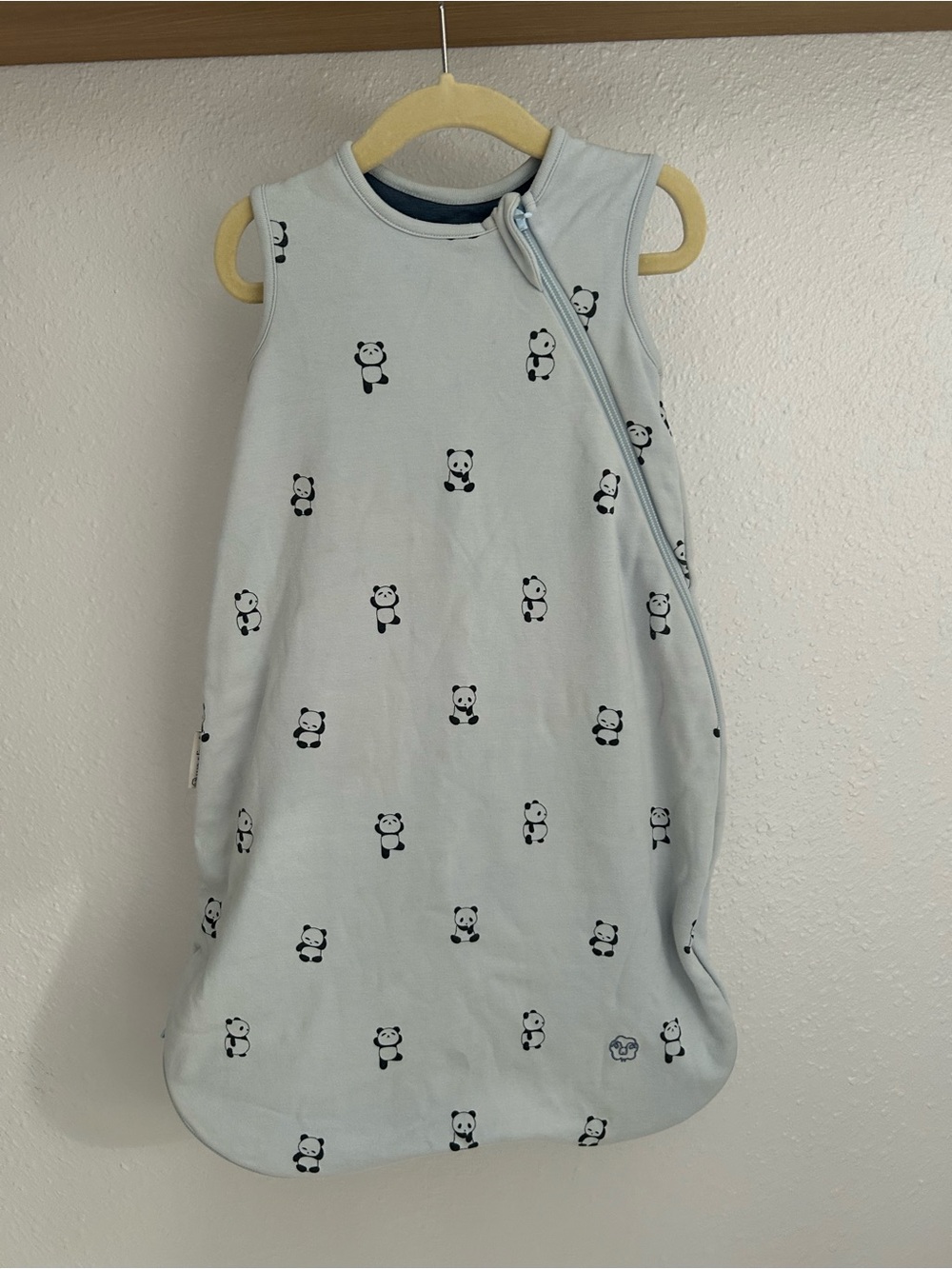 Woolino 4 Season® Classic Baby Sleeping Bag, Merino Wool & Organic Cotton, Panda